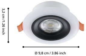 Eglo 901118- SADA 3xLED RGB Stm. kúpeľňové svietidlo CALONGE 3,8W/230V IP44 + DO