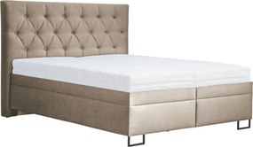 Posteľ Amy 180x200 cm, béžová latté látka