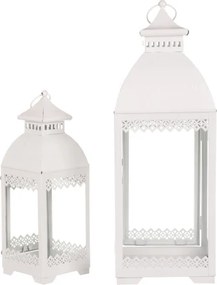 Set dvoch lampášov biely JL343 (2 ks)