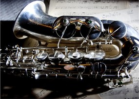 Obraz - Saxofón (70x50 cm)