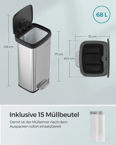 Odpadkový kôš 68L LTB520E68