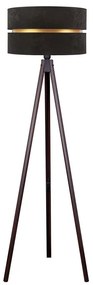 Duolla - Stojacia lampa DUO 1xE27/60W/230V pr. 44 cm čierna/wenge