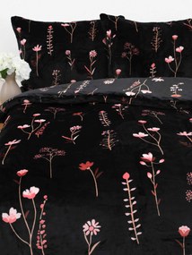 Obliečky mikroplyš Exclusive – Vlčie maky čierne