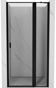 Mexen Otvor pre sprchové dvere MIST (1d+1s) 100x200 cm 6mm čierny, rám, pravý, 8A4-100-000-70-70-P