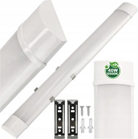 ECOLIGHT LED dielenské svietidlo 120cm - 230V - 40W - IP20 - studená biela