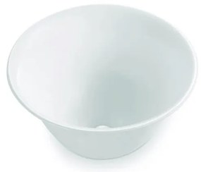 Bathco 4062 - Umývadlo na dosku NORDIC, priemer 42 cm, porcelán/biela