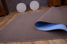 Kusový koberec AKTUA Mateio hnedý