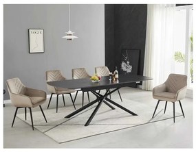 Jedálenský stôl Valmir 180 x 90 cm, čierna