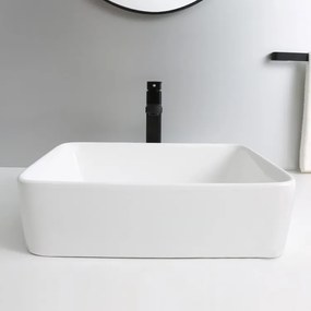 Erga Belle, umývadlo na dosku 480x370x130 mm, biela lesklá, ERG-V03-YT-038-WH