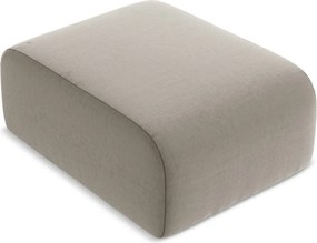 Svetlohnedá zamatová podnožka Lani – Makamii