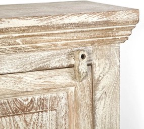 furniture-nabytek.cz - Masívna kúpeľňová nástenná skrinka Patina z mangového dreva, lakovaná, prírodná farba – 48×24×70 cm