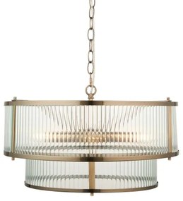 Endon 110944 - Závesný luster na reťazi RIDGETON 5xE14/6W/230V mosadz