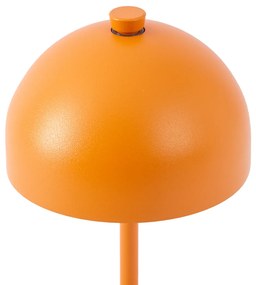 Stolná lampa oranžová vrátane LED IP54 Nabíjateľná s nabíjacou stanicou - Squirrel