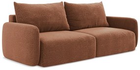 Rozkladacia/s úložným priestorom pohovka v tehlovej farbe 238 cm Kalena – Makamii