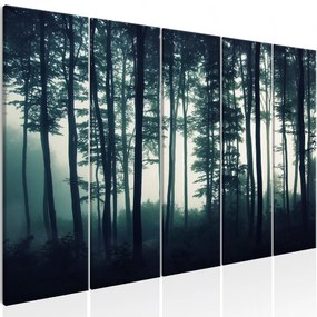 Artgeist Obraz - Dark Forest (5 Parts) Narrow Veľkosť: 200x80, Verzia: Premium Print
