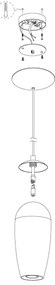 Eglo 96343 - LED Luster na lanku FARSALA 1xG9/2,5W/230V
