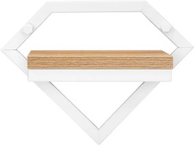 Nástenný stojan na kvety DORON biely