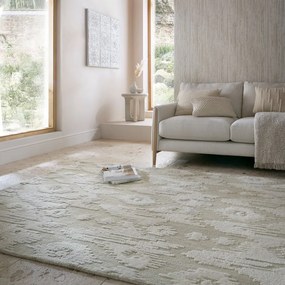 Béžový ručne tkaný vlnený koberec 160x230 cm Dion Ikat – Flair Rugs