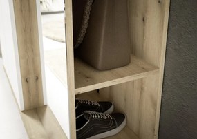 Predsieňová stena Malaga, dub evoke/biela