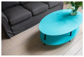 Svetlosivý konferenčný stolík so zníženou spodnou doskou Ragaba OVO