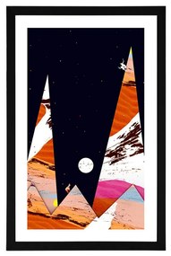 Plagát s paspartou pyramídy blízkeho východu - 60x90 white