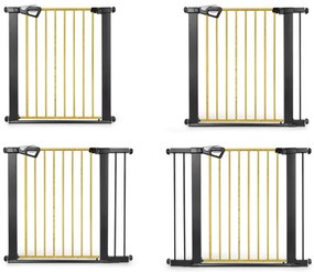 Bezpečnostná zábrana GUARDY 104 s rozšírením, čierna / prírodná