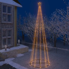 Vianočný stromček, kužeľ, 752 LED, teplé biele svetlo 160x500cm 51292