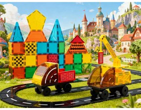 Vzdelávacie stavebné magnetické bloky 72 ks RK-780 Ricokids