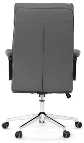 Autronic BONTEC Kancelárske kreslo, hojdací mechanizmus, šedá ekokoža, KA-D8104 GREY Farba: Šedá