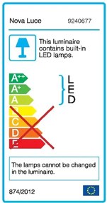 Vonkajšie LED lampa North 9 čierne