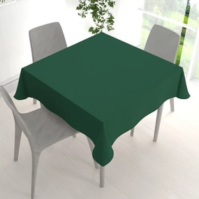 Biante Štvorcový bavlnený saténový obrus ST-014 Zelený 130x130 cm