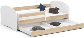 Detská posteľ SMILE 90x180 cm, dub sonoma