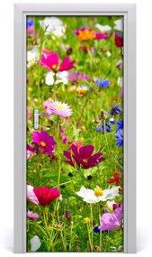 Fototapeta na dvere poľné kvety 75x205 cm