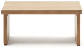 Konferenčný stolík v dekore duba v prírodnej farbe 89x62 cm Oaq – Kave Home