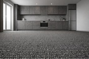 Timzo, Metrážny koberec Neapol 4719 - neúčtujeme odrezky z role, na mieru, šíře 1,33m,1m,2m,3m,4m,5m,na mieru, neúčtujeme odrezky, hnedá, filc, chodba / predsieň