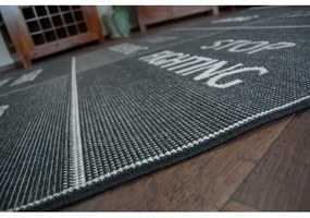Kusový koberec Stop čierny 160x230cm