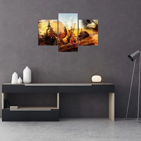 Obraz - Šamanský motív (90x60 cm)