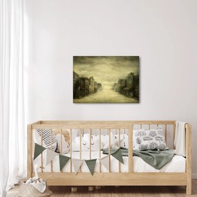 Obraz westernového mestečka (70x50 cm)