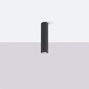 Sollux SL.1570 - Bodové svietidlo KARBON 1xGU10/10W/230V 30 cm čierna