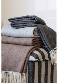 Merino deka Elli 130x180, bielo-tmavo sivá