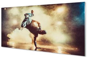Nástenný panel  Muž dym tanec 100x50 cm