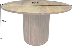 Okrúhly jedálenský stôl Raghuvir 140 cm Sheesham