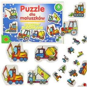 KIK ALEXANDER Puzzle pre batoľatá - stavebné stroje 2+