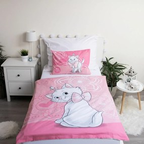 Jerry Fabrics Detské bavlnené obliečky do postieľky Marie Cat 02, 100 x 135 cm, 40 x 60 cm