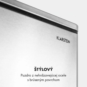 Klarstein Grandmaster Trash, pedálový odpadkový kôš, 54 l/3 x 18 l, tichý, PP, ušľachtilá oceľ