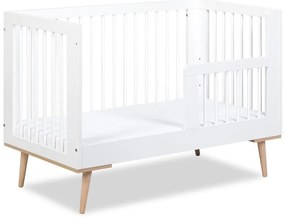 Biela zábrana do postieľky TULCO 60 x 120 cm