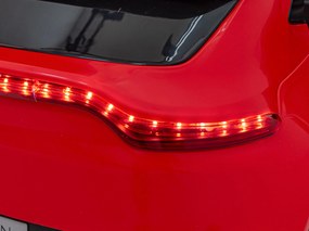Ramiz Elektrické autíčko Aston Martin DBX pre deti červené + diaľkové ovládanie + EVA kolesá + pásy + plynulý štart + audio LED