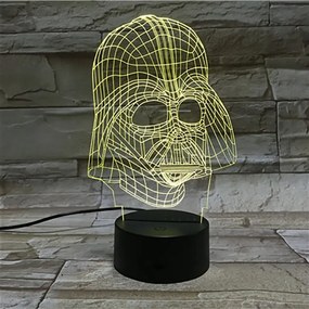 3D LED nočná lampa 3Dmix 3DL-BSC - Darth Vader (Star Wars)