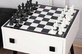 Šachový stolík Chess (Biela + Čierna). Vlastná spoľahlivá doprava až k Vám domov. 1072667
