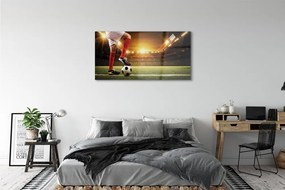 Obraz plexi Futbalovom štadióne nohy 125x50 cm